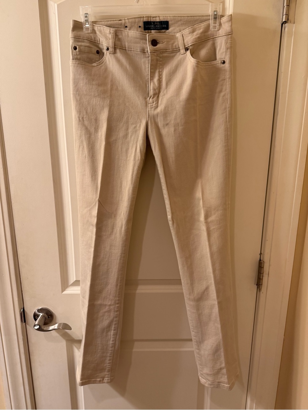 Lauren Jeans Co Ralph Lauren Heritage Straight Leg Jeans Women’s Size 10 Cream